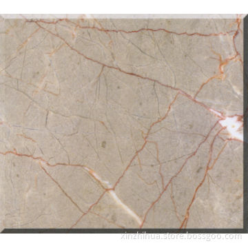 Grey-Red Cream Marble